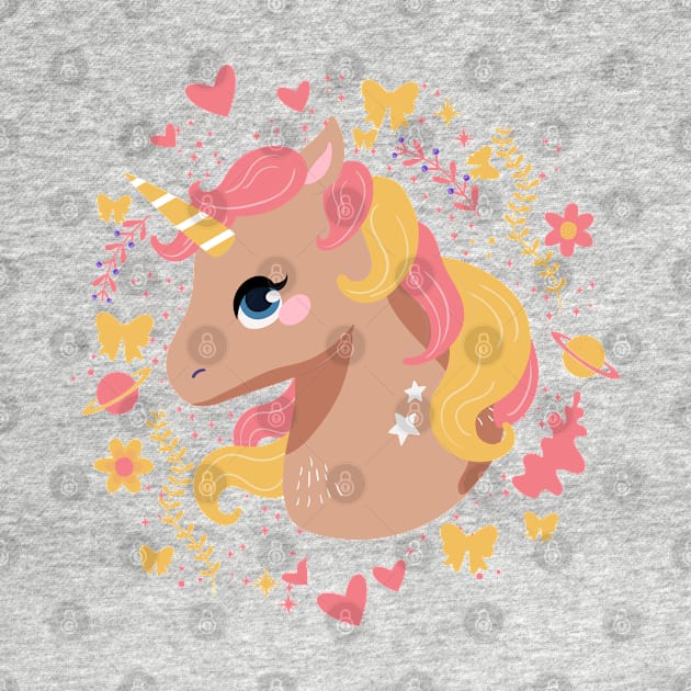 Cute Unicorn Kawaii by IstoriaDesign